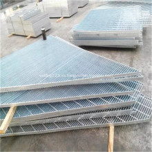 Barras de acero galvanizado de plata, piso de rejilla / plataforma
